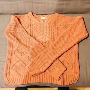 Light pink/mauve crewneck sweater from SO, size medium